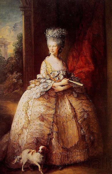 Thomas Gainsborough Portrait of the Queen Charlotte Spain oil painting art